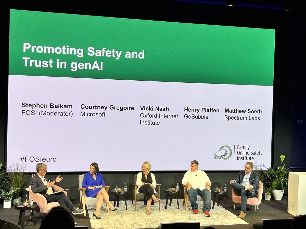 #FOSIeuro
It is time for regulation at scale when it comes to genAI. And we need to know the cloud, customer, and content when it comes to ensuring safety in the time of genAI. #Microsoft #Xbox #xboxfamily