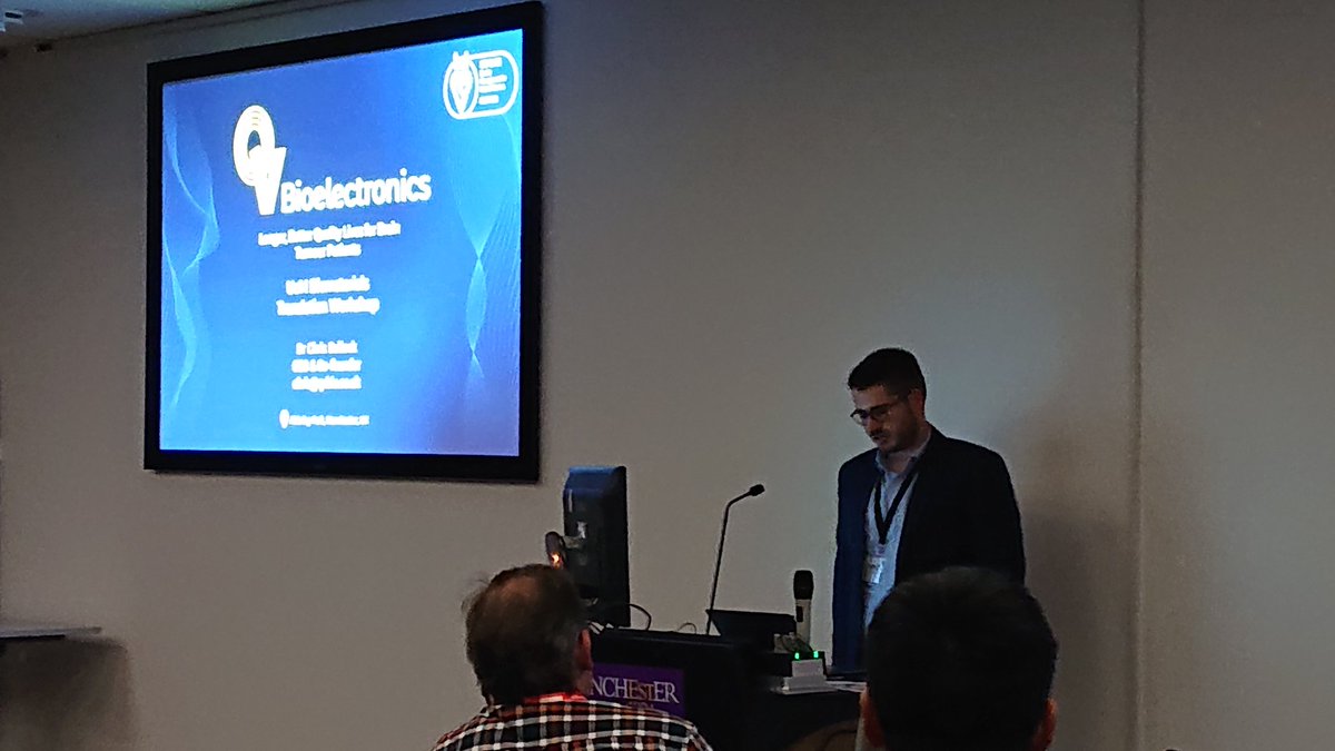 RSCbiomatchem (@rscbiomatchem) on Twitter photo Chris Bullock from <a href="/qvbio/">QV Bioelectronics</a> speaking about his career and lessons learned from building a #biomaterials based business Chris Bullock from <a href="/qvbio/">QV Bioelectronics</a> speaking about his career and lessons learned from building a #biomaterials based business