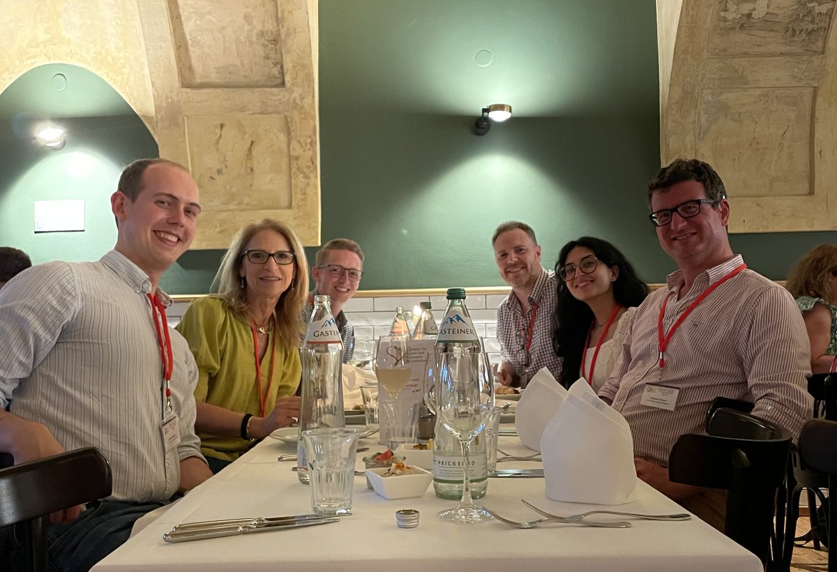 Dinner with great friends and scientific colleagues <a href="/Soc_HrtVasMetab/">Society for Heart and Vascular Metabolism</a> #SHVM2023 <a href="/AbhipreeSharma/">Abhipree Sharma</a> <a href="/Judy_deHaan29/">Prof Judy de Haan</a> <a href="/andrewmurray78/">Andrew Murray</a> <a href="/LorenzHolzner5/">Lorenz Holzner</a>
