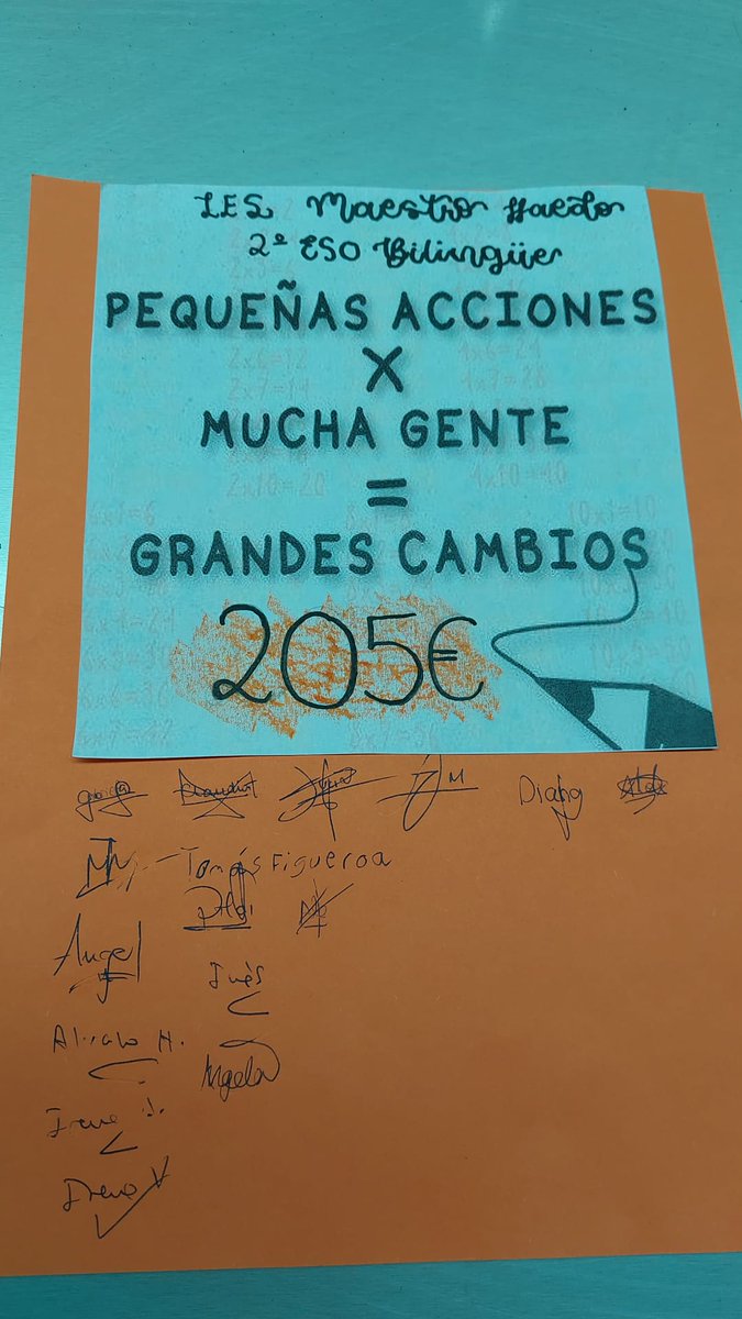IESMHzamora's tweet image. Los alumn@s de 2°ESO del #programabilingue del @IESMHzamora , entregaron lo recaudado con la actividad jabones solidarios a la Asociación banco de alimentos de Zamora.
¡Gracias a todos los que lo hicisteis posible! 👏👏👏
@fesbal_org  
#bancodealimentos
#bancodealimentosdezamora