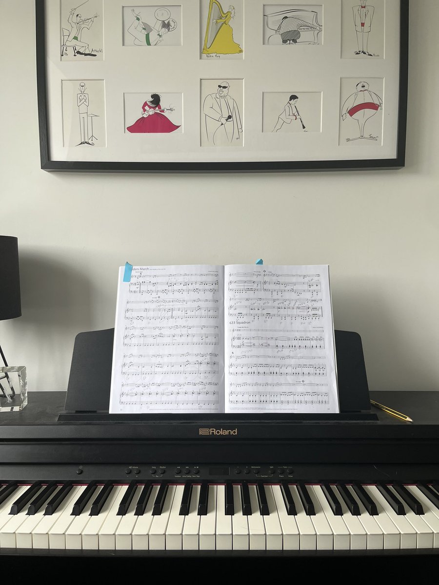 Getting ready to accompany two of my trumpet students for their exams this afternoon 🎺🎹🤞