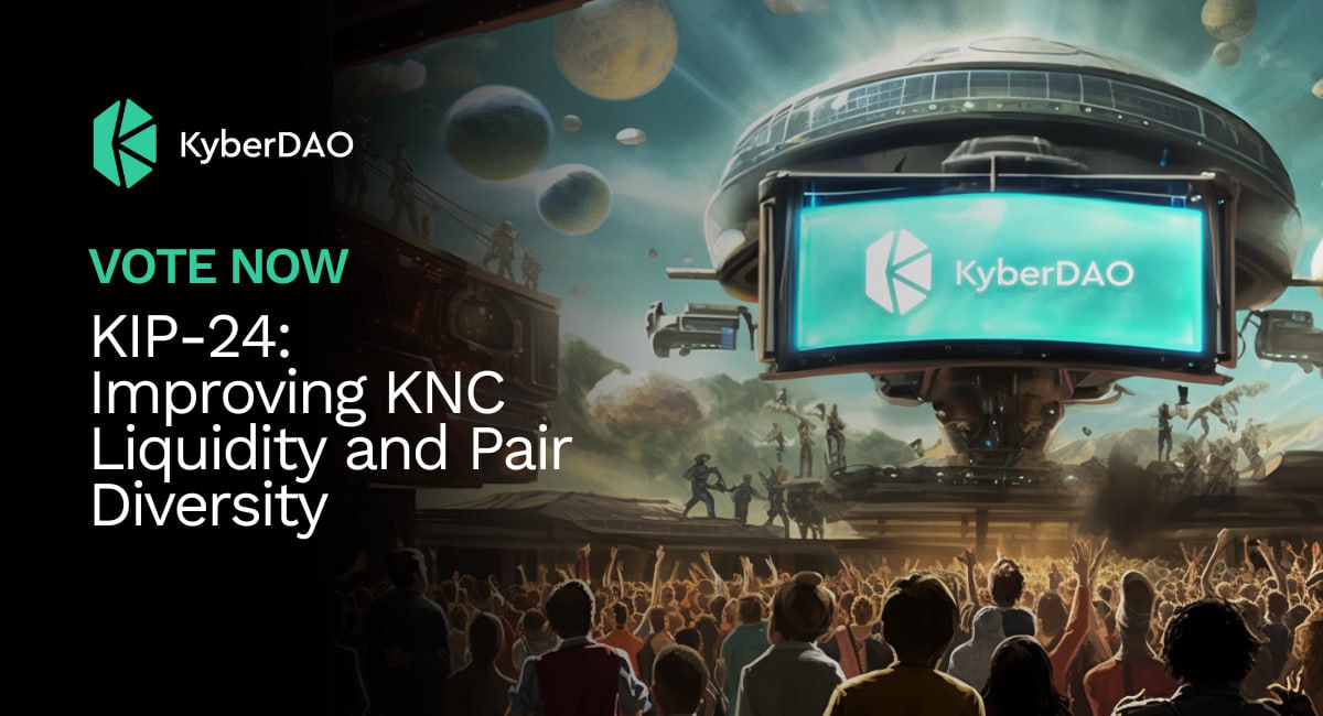KIP-24 is LIVE!
Which chains + pairs would get priority for liquidity?
➡️Polygon: KNC-MATIC, KNC-USDC
➡️Arbitrum: KNC-USDC (native), KNC-ETH
➡️BNB chain: KNC-BNB, KNC-USDT

🔥 @KyberNetwork $KNC stakers, vote now to earn rewards: kyberswap.com/kyberdao/vote