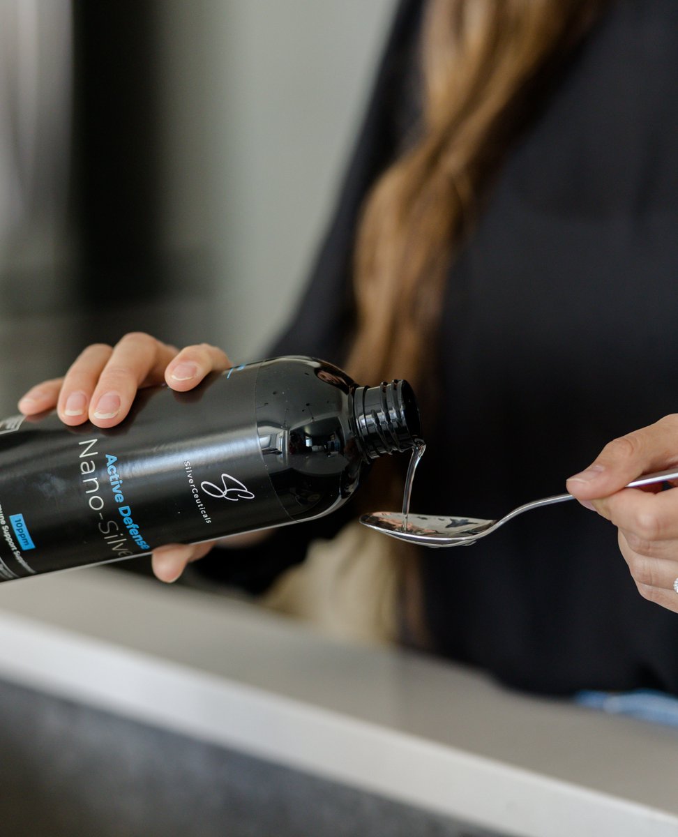silverceuticals's tweet photo. That's all it takes -- just a teaspoon of our Active Defense up to 3 times per day, is all it takes to give your immune system an extra boost. 💪🏽⁠
#silverceuticals #nanosilvertechnology #nanosilver #immuneboost #bestsilver https://t.co/WFEikzxxXu