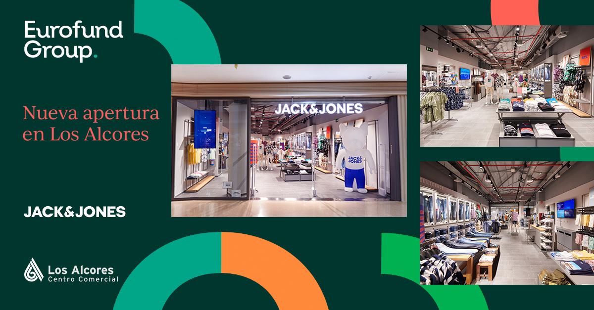 EurofundGroup (@eurofundgroup) on Twitter photo We are very happy to announce the opening of <a href="/JackandJonesTM/">JACK & JONES</a> in Los Alcores, Seville.
With more than 200 sq.m dedicated to men's #fashion, Jack and Jones joins the brand selection at Los Alcoresā building on Eurofund Group's strategy for the centre. Congratulations team! We are very happy to announce the opening of <a href="/JackandJonesTM/">JACK & JONES</a> in Los Alcores, Seville.
With more than 200 sq.m dedicated to men's #fashion, Jack and Jones joins the brand selection at Los Alcoresā building on Eurofund Group's strategy for the centre. Congratulations team!