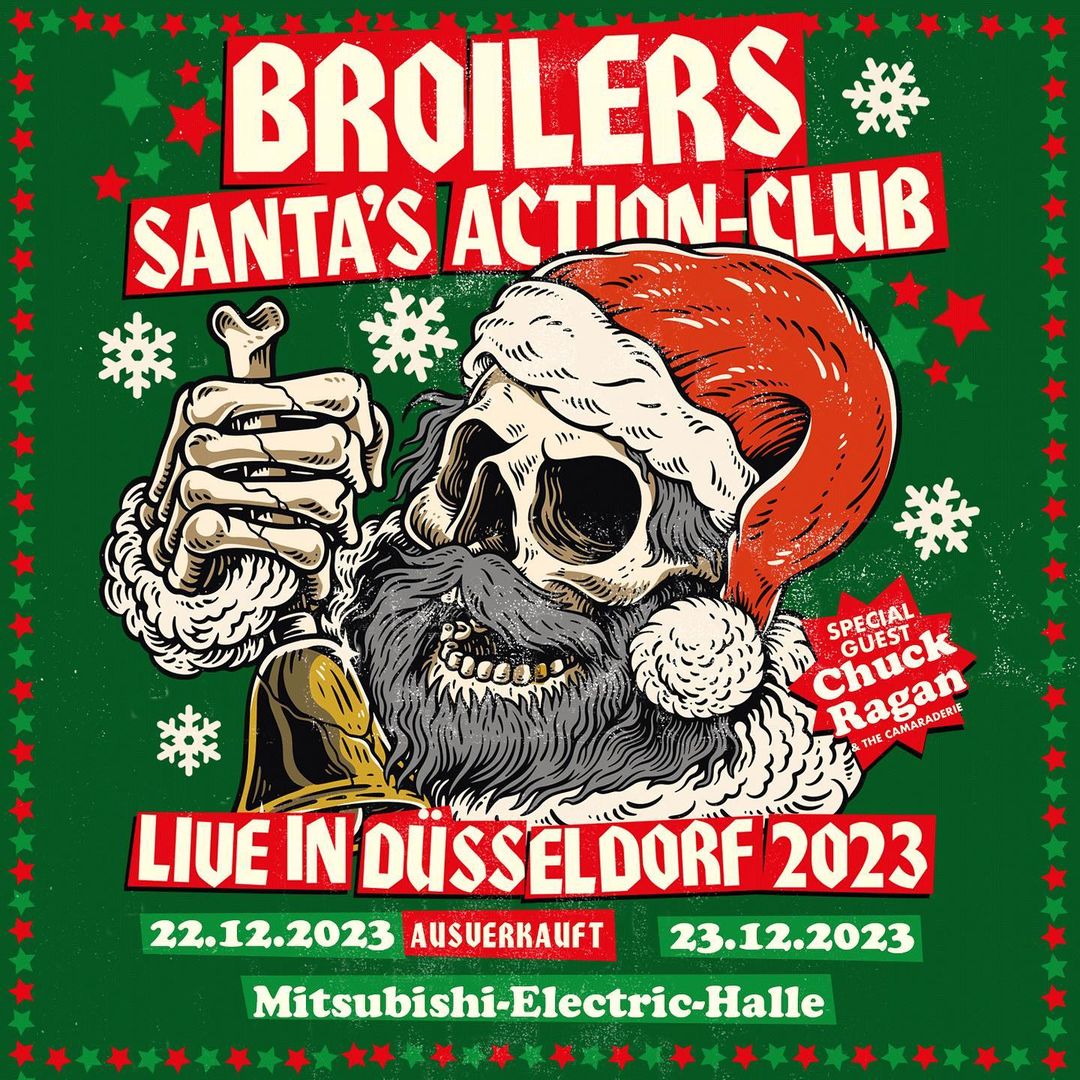 Wilde Weihnachten in der #Broilers-Heimat – Tag eins ist ausverkauft! Wer sich dieses massive Spektakel nicht entgehen lassen möchte, ran an die Tickets für den 23.12., solange sie noch da sind!
Hardtickets » broilers.de – reguläre Tickets » bit.ly/3SycpKP