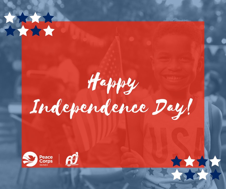 As we celebrate unity and progress this Independence Day, join us to honor the spirit of community, diversity, and service.

#PeaceCorpsGuinea #UnityInDiversity #HappyIndependenceDay
