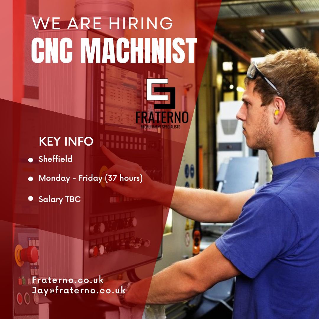 JPArecruit's tweet photo. CNC Machinists 📣

Fancy a new role? We’re hiring 👀

Message us for more info ℹ️ https://t.co/YlZq8wUoJ5