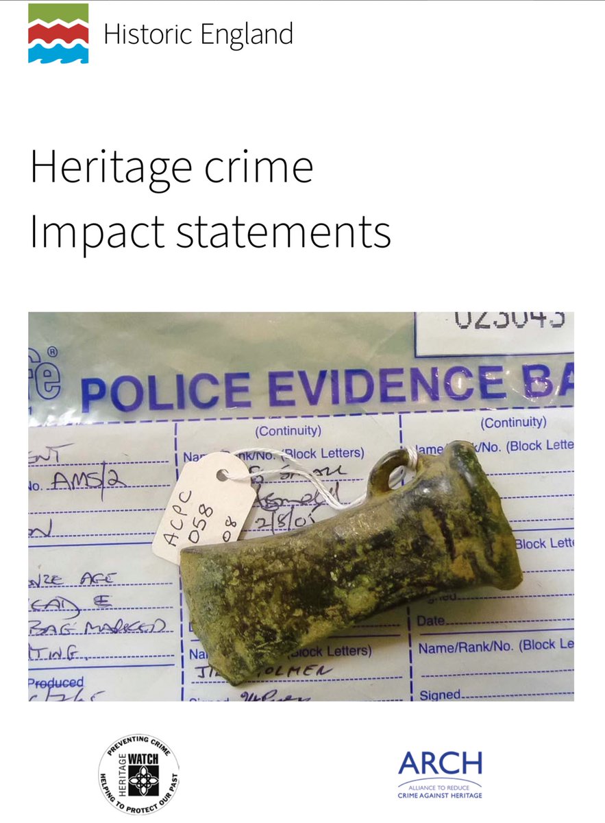 HeritageCrime's tweet photo. Pleased to announce publication of the new Historic England guidance for ‘Heritage Crime Impact Statements’ thank you Andy Bliss QPM his team of expert practitioners for their work in developing this significant document.

Click on link: https://t.co/nLB1qV8Ce9

#heritagecrime https://t.co/L5BVI1BHTY