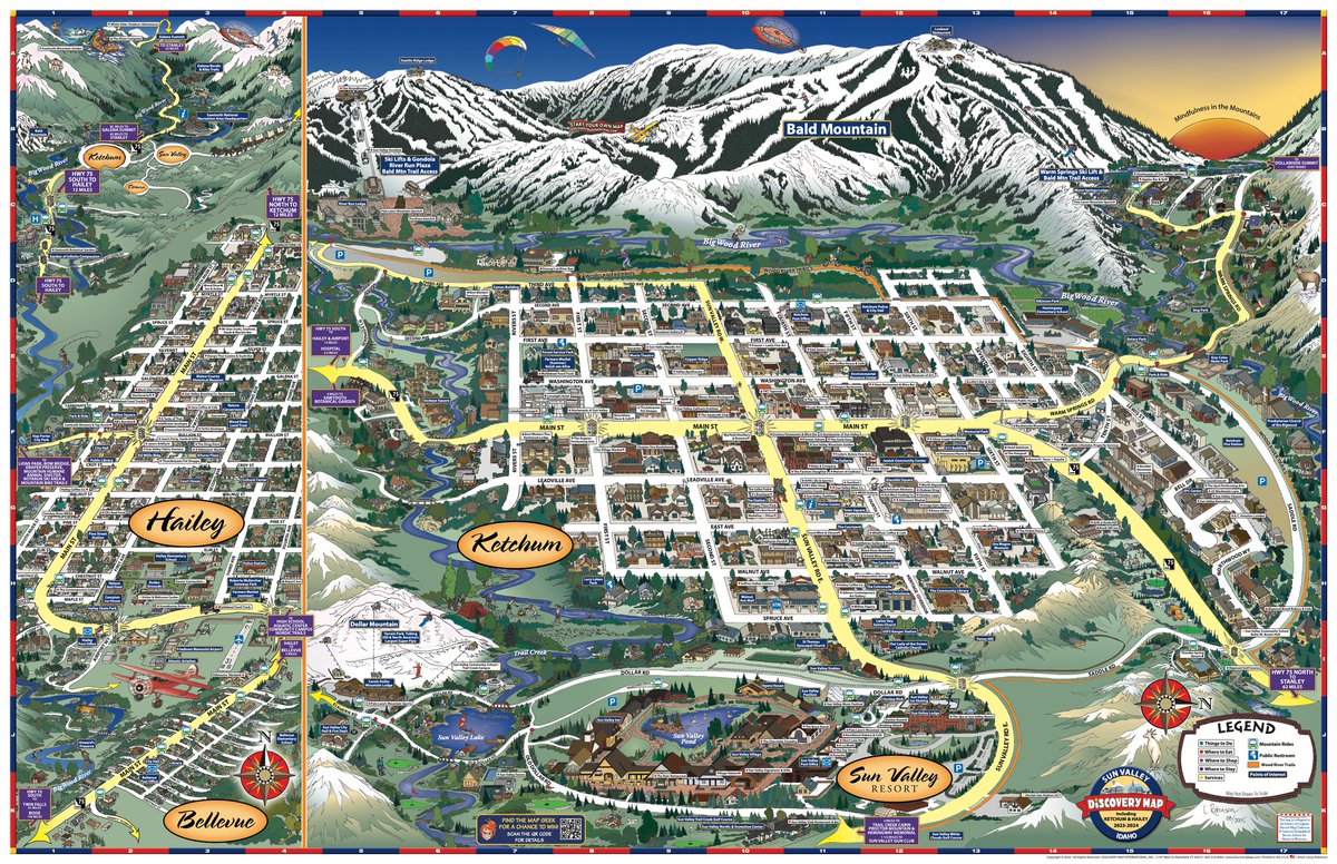 DiscoveryMap's tweet image. Congratulations to Mary Sauerbrey and Sun Valley Discovery Map on the publication of the 2023-2024 maps! 🌟🗺️🎉

Enjoy world-class skiing on powdery slopes in winter, and scenic hiking and biking trails in the summer.

#MountainParadise #discoverymap