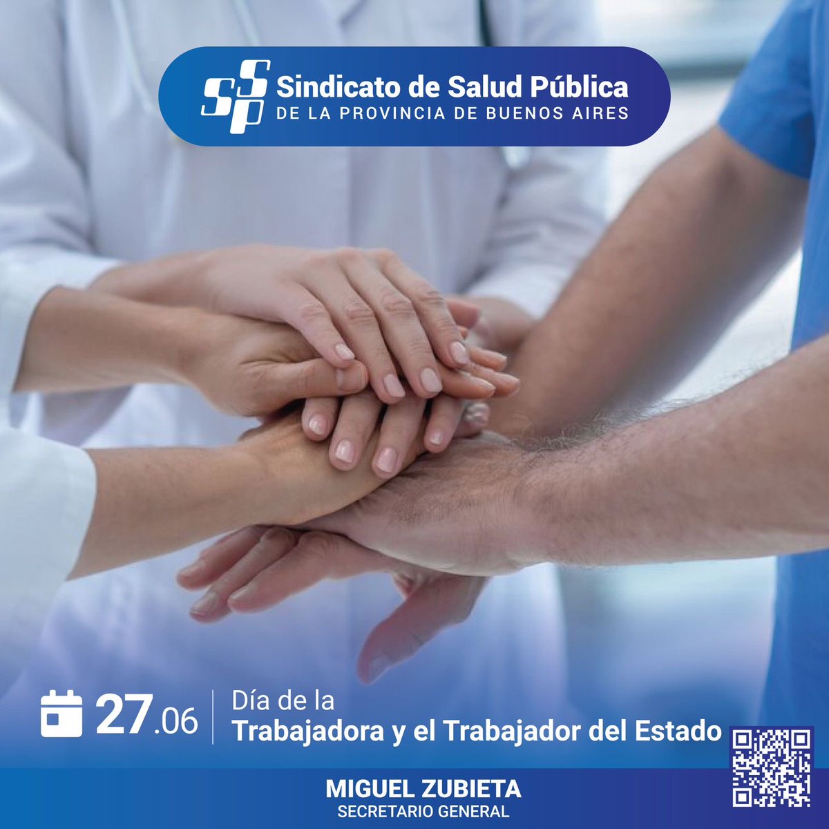 En este día tan especial, saludamos a los “Trabajadores yTrabajadoras Estatales” en su día. Nuestro compromiso como dirigentes gremiales es seguir trabajando para jerarquizar esa noble labor, es la que sostiene las instituciones del Estado a favor de nuestra sociedad