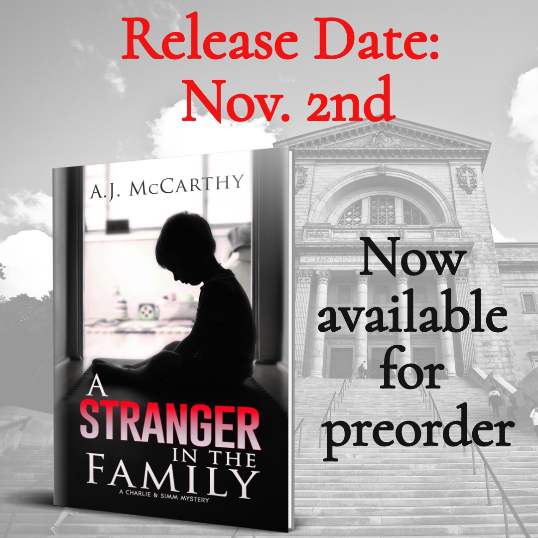 ajackmccarthy's tweet photo. A Stranger in the Family is available for preorder exclusively through Black Rose Writing!  Save 15% with PREORDER2023 to receive it before the release date of November 2nd. Follow this link to get a copy of the 3rd Charlie &amp; Simm story.  @brwpublisher  https://t.co/xH0PYJ6kka https://t.co/fCAGuPFFOc