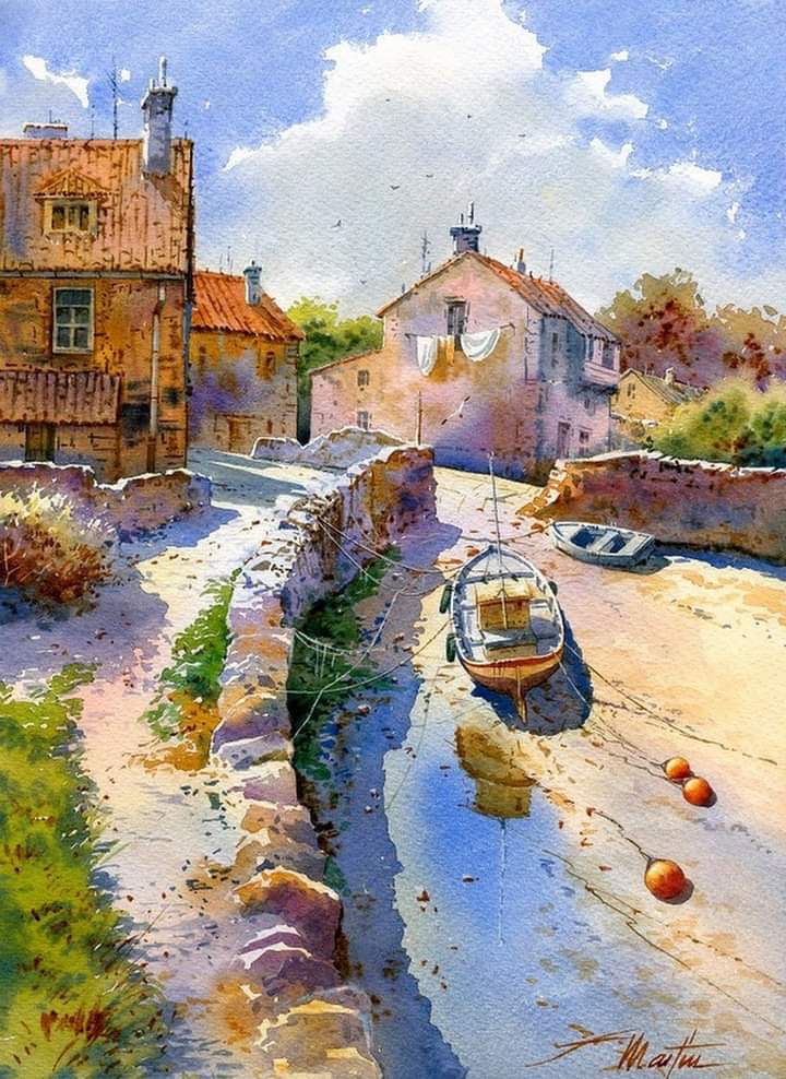 watercolor painting by Faustino Martin Gonzalez