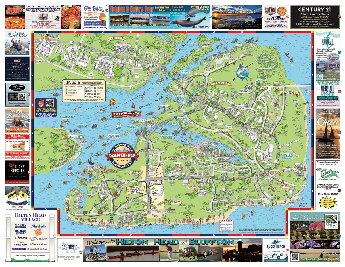 DiscoveryMap's tweet image. Congratulations to Darlene &amp;amp; Lars Wiren and Discovery Map of Hilton Head Island, SC on the publication of the 2023-2024 maps! 🌟🗺️🎉

Hilton Head Island entices with its pristine beaches, world-class golf, and tranquil beauty. 

#HiltonHead #Bluffton #CoastalCharm #discoverymap