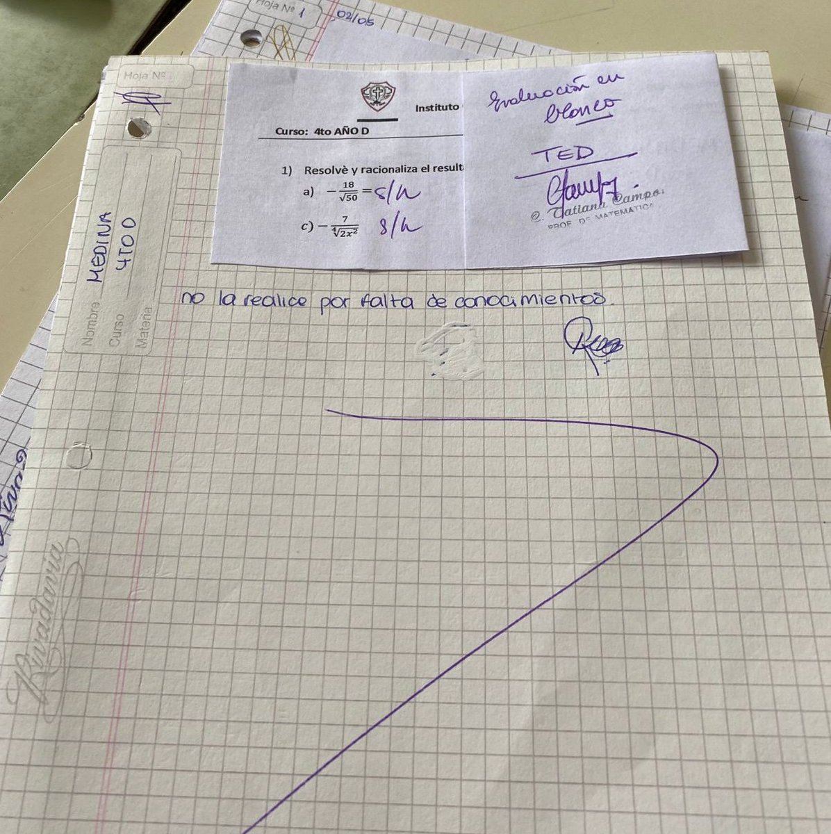 no la realice por falta d conocimientos...