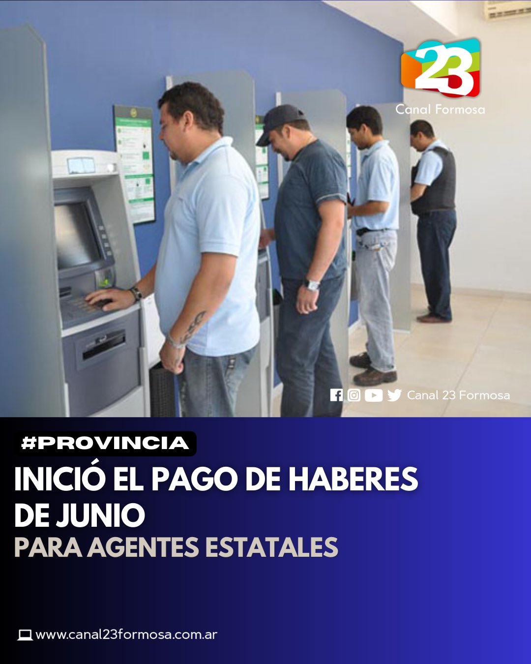 Canal Formosa El 23 on Twitter "🔴 PLATITA • Inició el pago de haberes