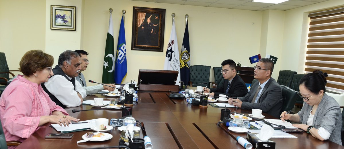 Commercial Counselor of China H.E. Mr. Li Yang paid a courtesy visit to Member (IR-Operations) FBR on Tuesday, June 27, 2023 in Islamabad, and discussed the issues of mutual interest and future cooperation.