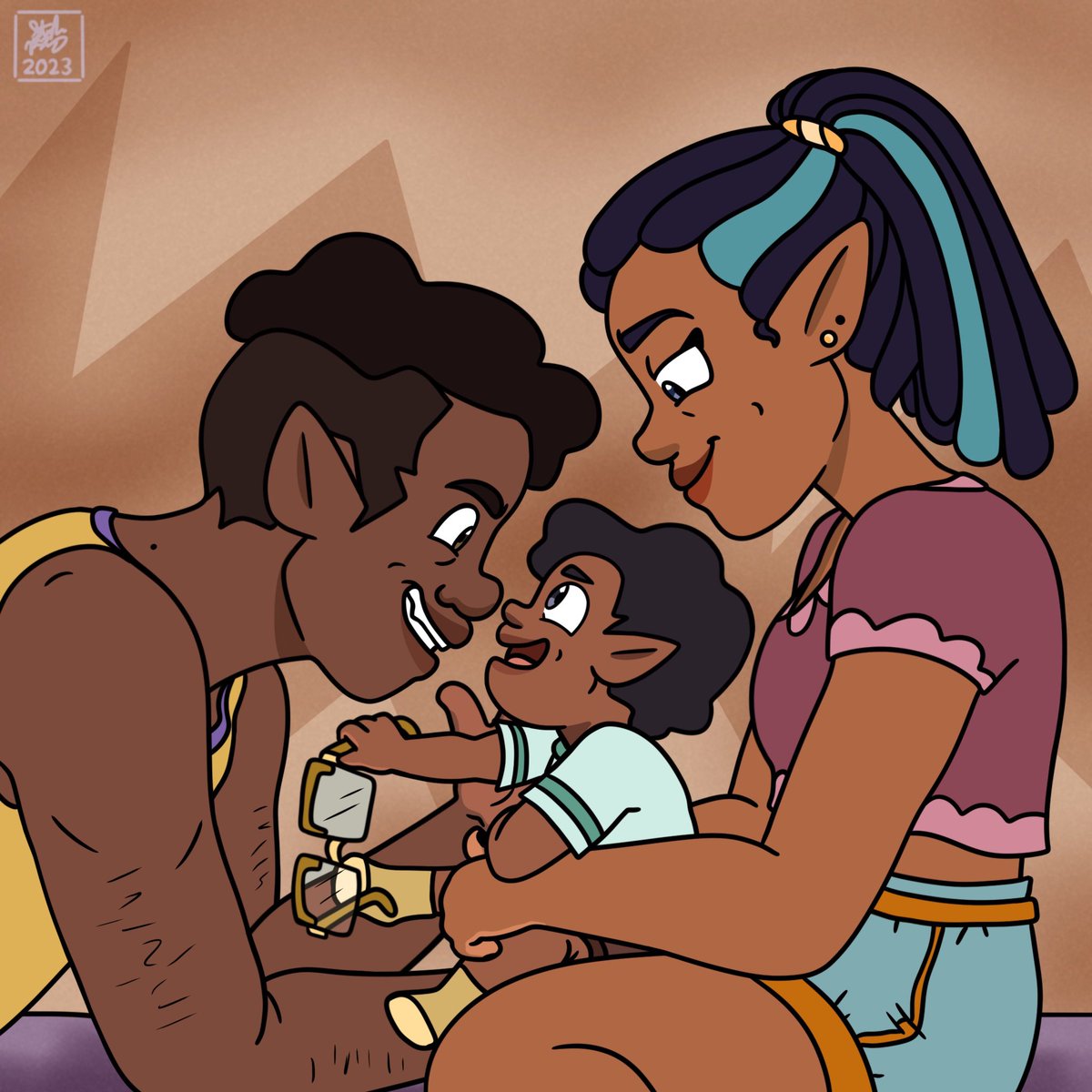 Gus Week Day 2: Family
•
Baby Augustus the glasses thief strikes again 💪
•
#gusweek2023 #gusporter #TheOwlHouse #perryporter #tohoc