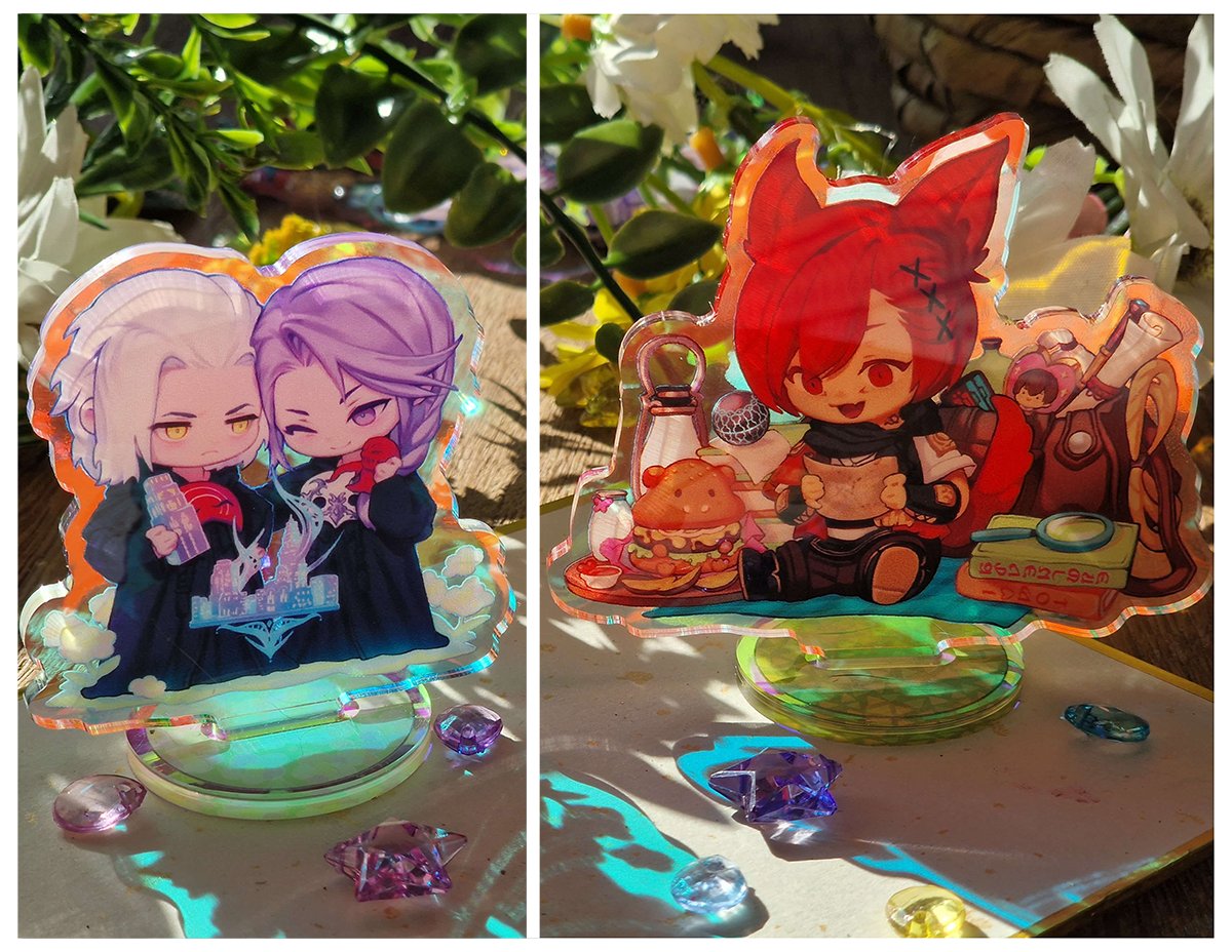 ✨ my final fantasy 14 merch ✨

these will also be available at dokomi! 

#ff14 