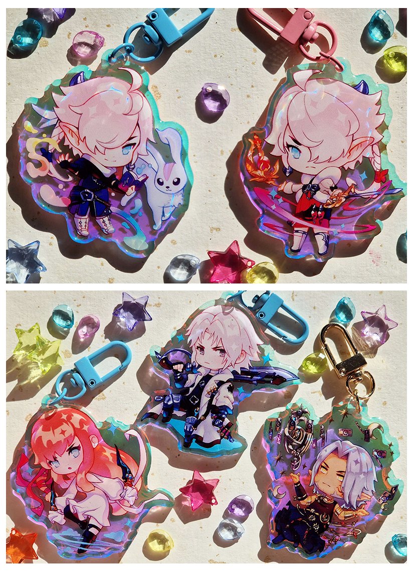 ✨ my final fantasy 14 merch ✨

these will also be available at dokomi! 

#ff14 