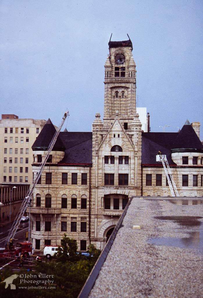 📷 John Ellert, then-library employee, got on my roof and snapped these pics and more