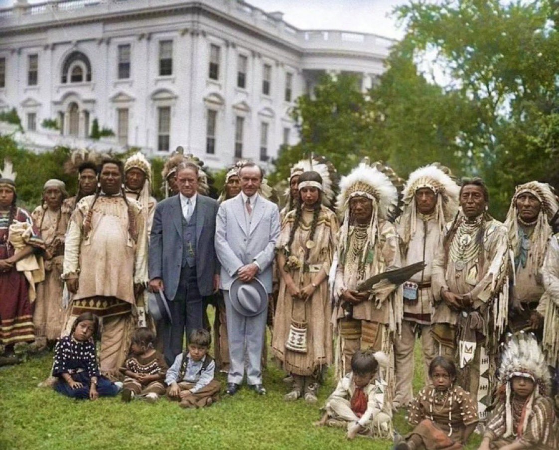 When I heard white supremacist Ron DeSantis’ crazy plan to end birthright citizenship, it reminded me of the fact that Natives weren’t granted citizenship (of our own country) until June 2, 1924. 

Immigrants who work hard and obey the law should be granted a path to eventual