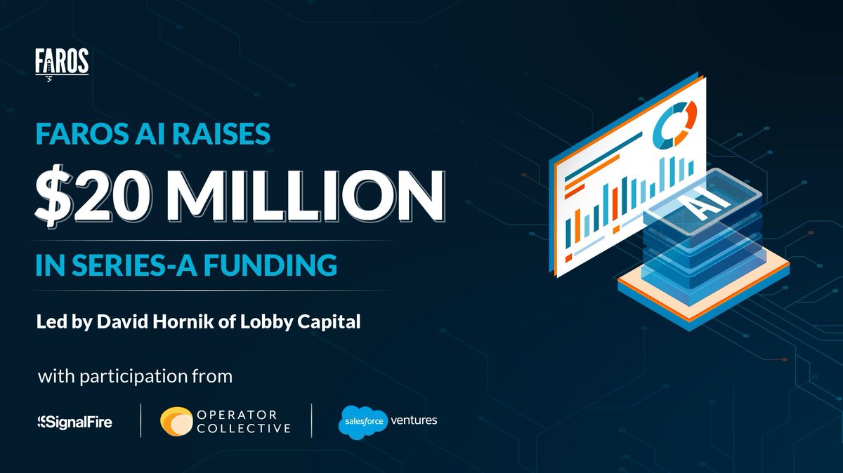 vitalygordon's tweet photo. 📢 We just raised a $20 million Series-A round, led by @davidhornik of @lobby_vc, along with participation from @SignalFire, @OpCo_VC and @SalesforceVC. 🙂

Read my full post Here:  https://t.co/VG28MyVzcQ

#SeriesA #Funding #News #FarosAI https://t.co/K1YtbNT94Q