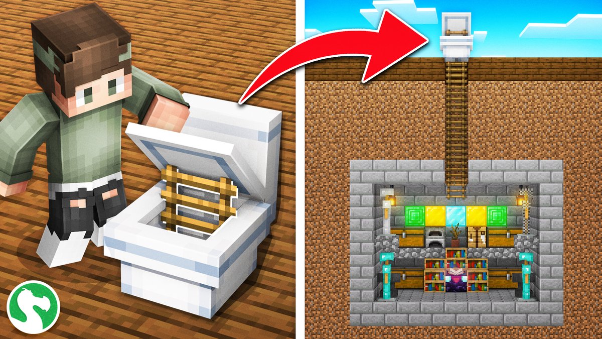 Survival in this giant base which is hidden inside a toilet! 🚽

Available on the <a href="/MinecraftMarket/">Minecraft Marketplace</a>! 🫧
🛒 bit.ly/secret-toilet-…