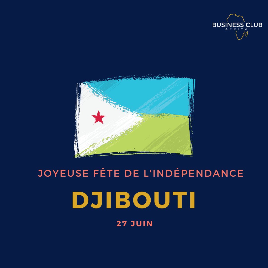 Joyeuse fête de l’indépendance à Djibouti! 
SavIez-vous quelles sont les principales exportations du pays ? 
Il s’agit : 
-Du cuir,
-Des peaux
-Et du café.
#Independance #Africa #Djibouti #Exportation