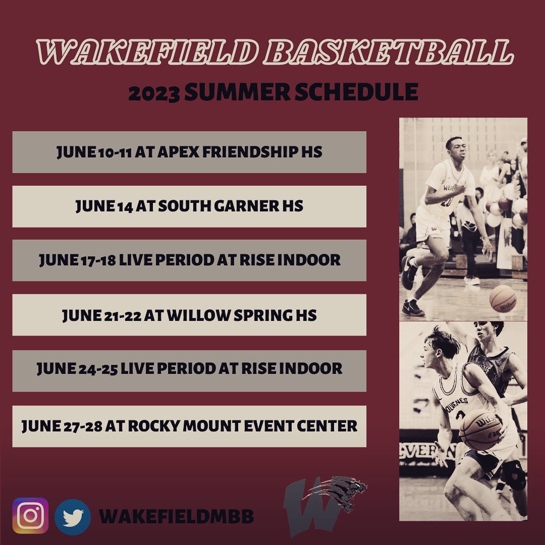 Our schedule today at the Rocky Mount Event Center

A Team
12:00 vs Northern Nash
4:00 vs New Bern
6:00 vs Washington

B Team
10:00 vs Southern Nash
1:00 vs Northern Nash
3:00 vs SE Halifax