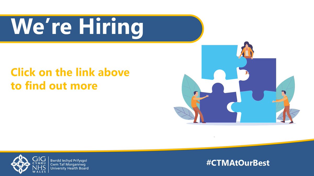 Cwm Taf Morgannwg University Health Board (@cwmtafmorgannwg) on Twitter photo We are looking for two new members for our Board!
Further details, including full job descriptions, can be found on the WG Public Appointments website –
Vice Chair - cymru-wales.tal.net/.../9028-Indep…
Independent Member (Legal) - cymru-wales.tal.net/.../9029-Indep…
The closing date is July 18 2023. We are looking for two new members for our Board!
Further details, including full job descriptions, can be found on the WG Public Appointments website –
Vice Chair - cymru-wales.tal.net/.../9028-Indep…
Independent Member (Legal) - cymru-wales.tal.net/.../9029-Indep…
The closing date is July 18 2023.