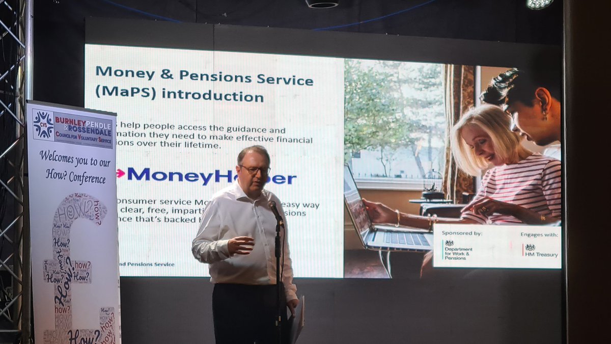 BPRCVS's tweet photo. The final speaker of the #HowConference is underway. @JamesKe20793914 from @MoneyPensionsUK is talking about their services and #MoneyHelper https://t.co/EvyMyV22tA
