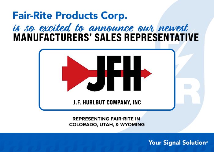 Fair_Rite's tweet photo. Fair-Rite is thrilled to announce our newest Manufacturers' Sales Rep, J.F. Hurlbut Company, INC. J.F. Hurlbut Company, Inch will be representing Fair-Rite in Colorado, Utah and Wyoming. We are so excited to have them on board- everyone please give them a warm Fair-Rite Welcome! https://t.co/LBGbZDpODM