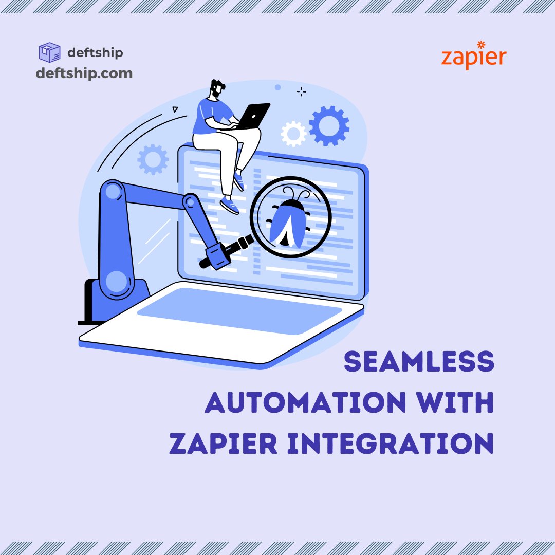 DeftShip's tweet image. Exciting news! Zapier integration coming soon to Deftship! Seamlessly automate your shipping processes with favorite apps. Stay tuned for updates! 💥 

Click link for more details 👉 zurl.co/LjUc 

#ZapierIntegration #ShippingAutomation #DeftshipUpdates