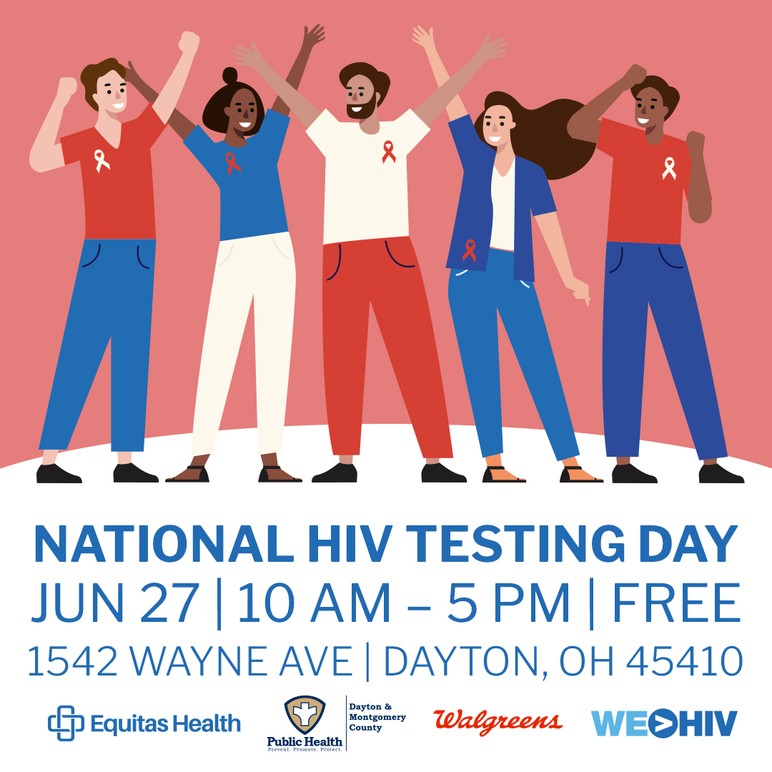 EquitasHealth's tweet photo. Today is National HIV Testing Day! Celebrate with a FREE HIV test at Dayton’s Wayne Avenue Walgreens. Learn more at https://t.co/Yu39u7jSwl https://t.co/pj2yw9FCTO