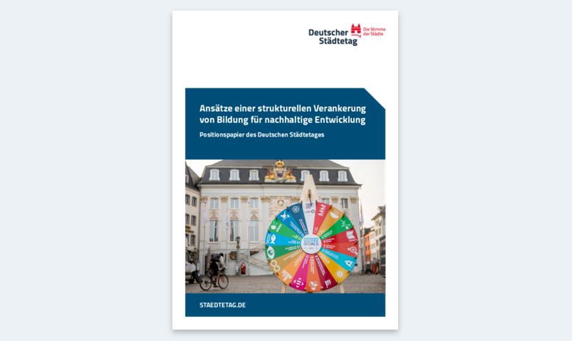 Welchen Beitrag kann Bildung für nachhaltige Entwicklung zur Umsetzung der 17 UN-Nachhaltigkeitsziele (#SDGs) in den #Städte|n leisten? Antworten liefert ein neues Positionspapier des Deutschen Städtetages:
staedtetag.de/positionen/pos…