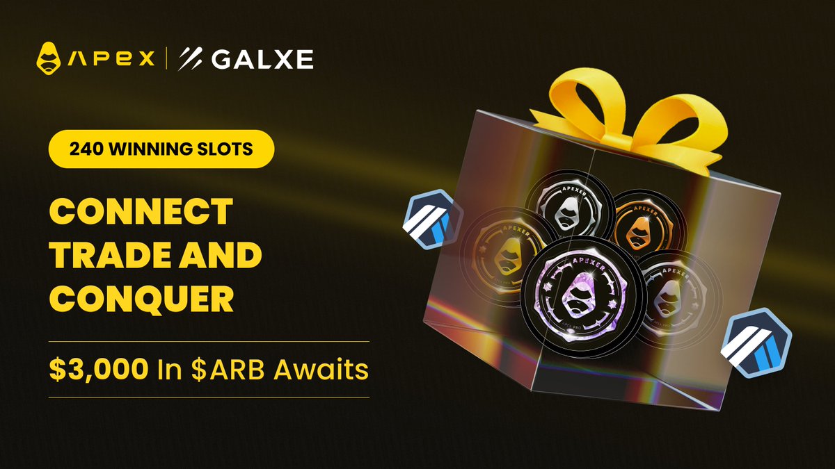 OfficialApeXdex's tweet photo. 🎉Last call to mint your badge for ApeXplore on @Galxe!

⏳ The minting phase ends soon 🏅🥈🥇grab your badge before Jun 30, 11:59 AM UTC

💰When the minting phase concludes, lucky winners will be chosen for the $3,000 pool of $ARB #giveaway!

🫕Mint now:
https://t.co/RGZWutu21L https://t.co/00rzyzuK86