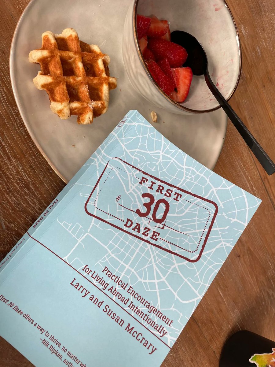 LarryMcCrary's tweet photo. I love getting this kind of text. This is from our first @upstreamsending family who just arrived on the field in Europe. And they are using Susan McCrary's book for their #first30daze https://t.co/VLUm6c7Vcg