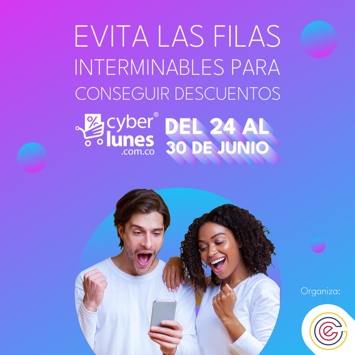 😎 Lo único que tienes que hacer es ingresar a  cyberlunes.com.co eliges tu categoría, compras el producto y disfrutas... sencillo. 

#cyberlunes #ofertascolombia #colombia #martes #junio  #deportes #tecnología #viajes #moda #megaofertas