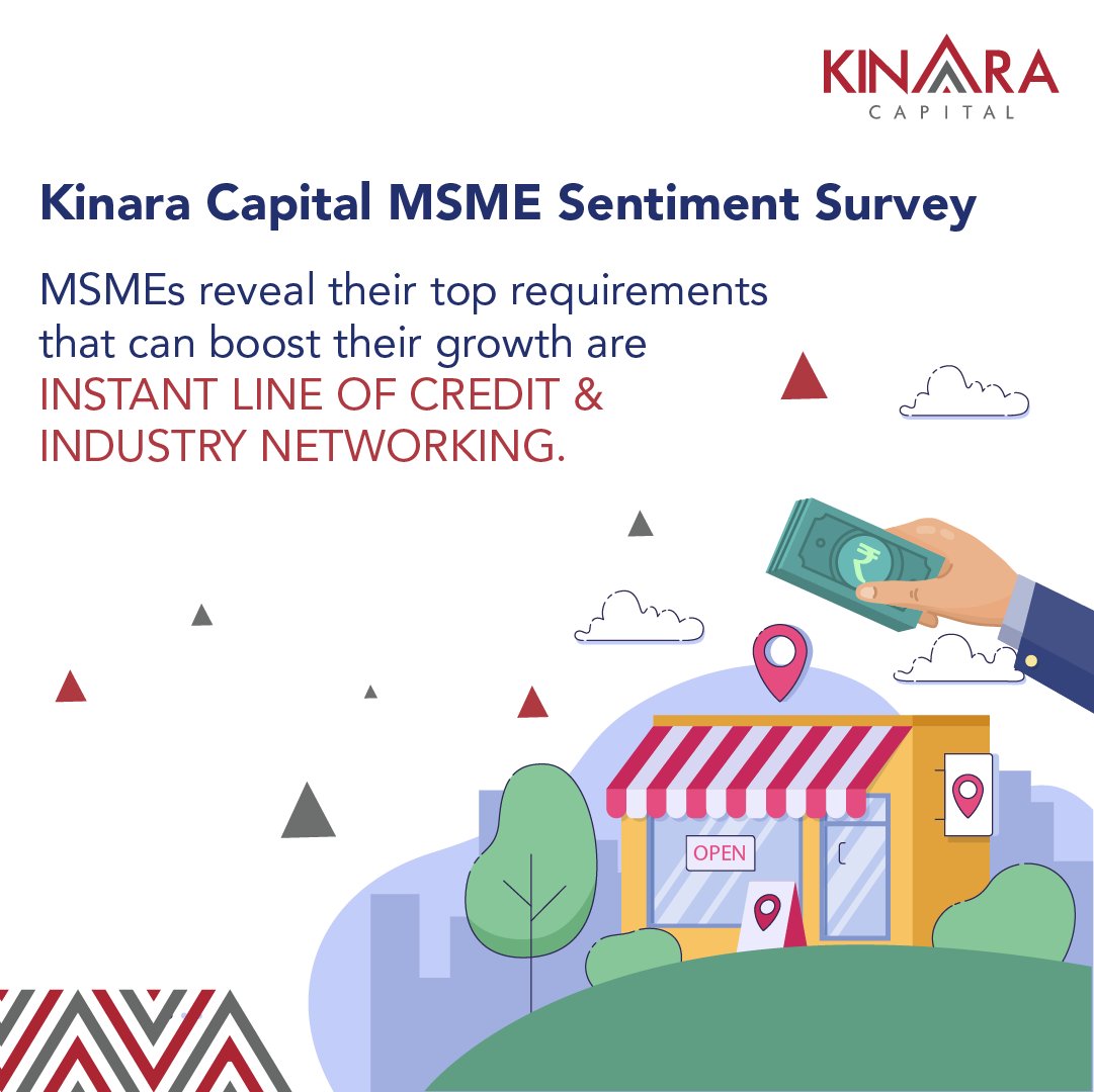 At Kinara Capital, we do more than celebrate #smallbusiness #entrepreneurs. We also listen to them! And our #MSMESENTIMENT #SURVEY was published today!

m.knra.io/MSMEPressRelea…

#KinaraCapital #FundingYourFuture #MSMEs #creditaccess #GoI #financialinclusion #growth #India #nbfc