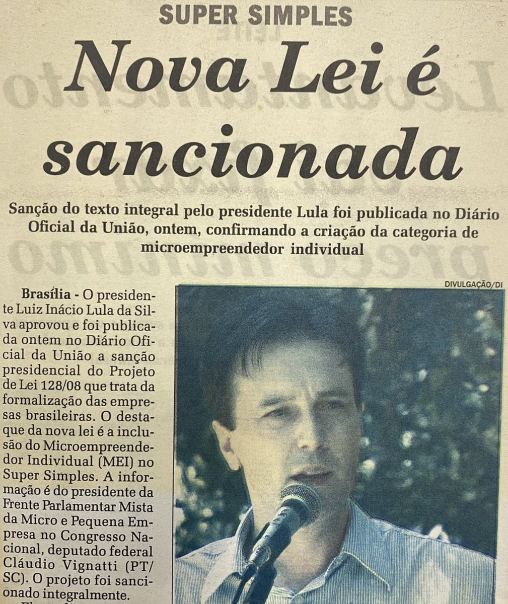 vignatticlaudio's tweet photo. 🗓️Dia das Micro, Pequenas e Médias Empresas. 

Fui o coordenador da Frente que estruturou o Super Simples Nacional e criei MEI. Até hoje, duas das principais políticas públicas de incentivo e apoio aos empreendedores do Brasil. 

São quase 15 milhões de brasileiros beneficiados. https://t.co/5XS8666lID