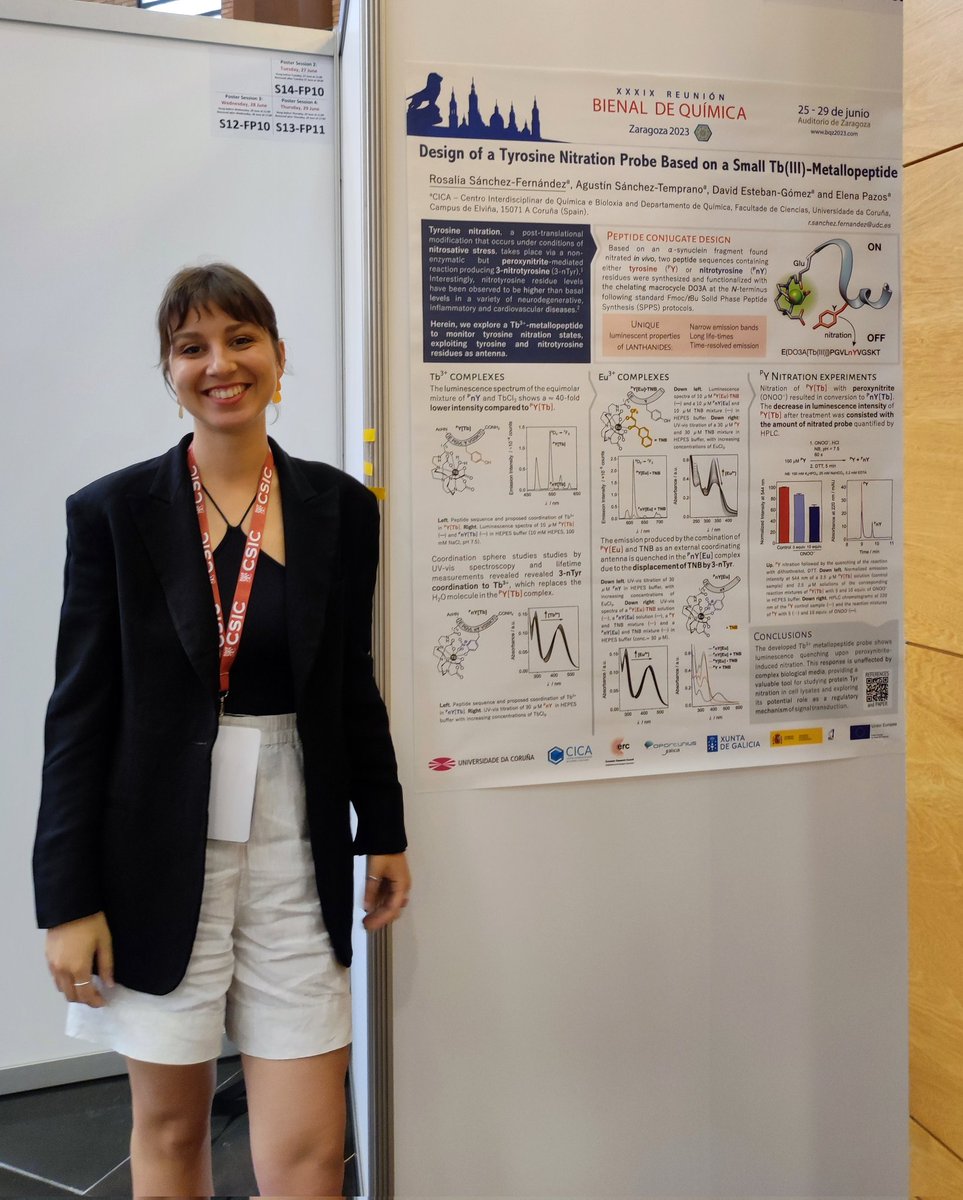 SfRosalia's tweet photo. Delighted to share this recently published work at the BIOChem Symposium S14 of @BQZ2023 with this wonderful atmosphere in Zaragoza!!! https://t.co/dh2Haqj6dO