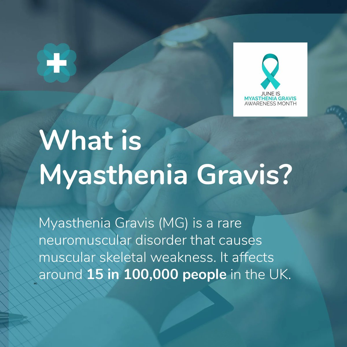 Myasthenia Gravis is a rare condition that causes profound muscle weakness. We are proud to support patients with MG here at HealthNet Homecare, by providing them with the life changing medication and support they need. #AwarenessMonth #RareDisease #NHS #MGAwareness