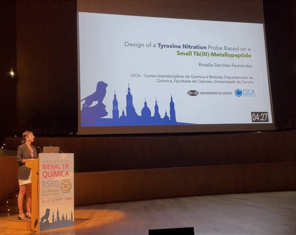 SfRosalia's tweet photo. Delighted to share this recently published work at the BIOChem Symposium S14 of @BQZ2023 with this wonderful atmosphere in Zaragoza!!! https://t.co/dh2Haqj6dO