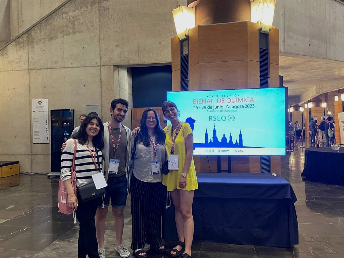 SfRosalia's tweet photo. Delighted to share this recently published work at the BIOChem Symposium S14 of @BQZ2023 with this wonderful atmosphere in Zaragoza!!! https://t.co/dh2Haqj6dO