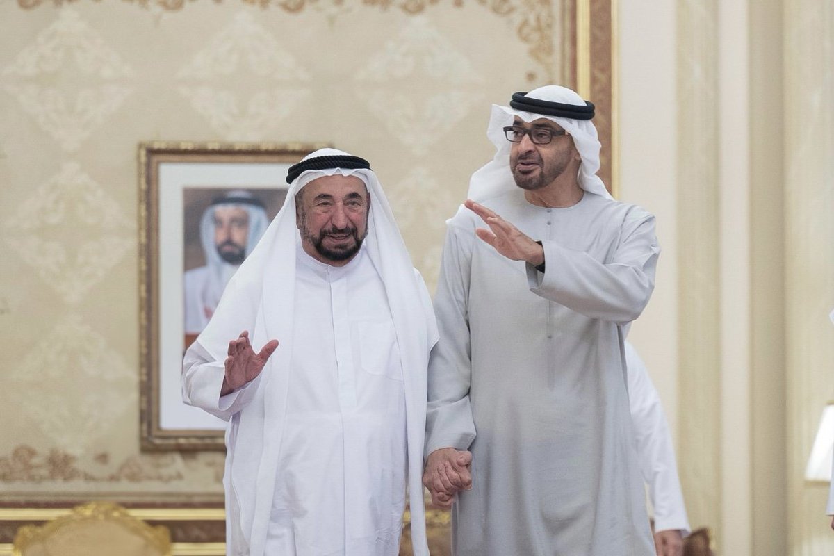 #حاكم_الشارقة وولي عهده ونائباه يهنئون #رئيس_الدولة ونائبيه والحكام بحلول #عيد_الأضحى المبارك