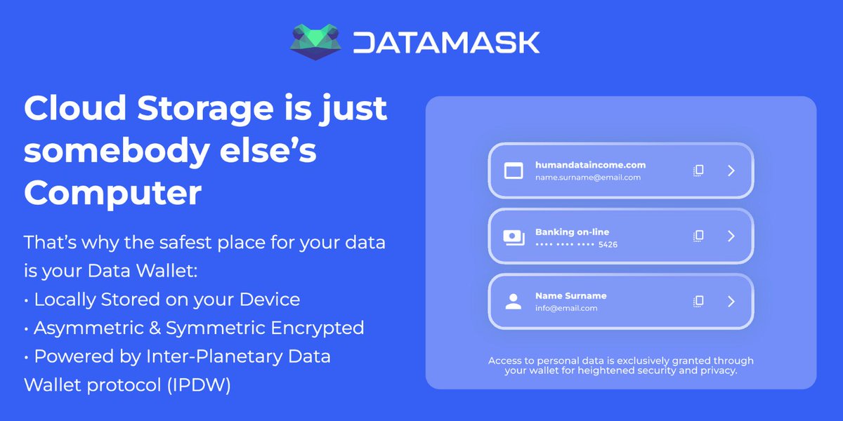 humandataincome's tweet image. 1/8🔒 Securing Your Data: The Power of #DataMaskV2 and #IPDW

Ever wondered how safe your data is online? With #DataMaskV2, you won&apos;t have to. 

Here&apos;s a thread on how DataMask V2 is setting new standards for #DataSecurity with the #IPDW protocol. 🧵👇