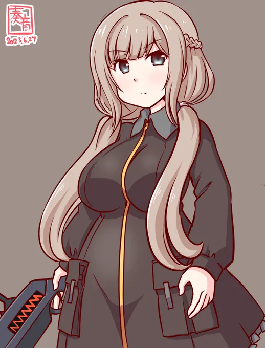 「統制射撃を開始する。…OK?」  #艦これ版真剣お絵描き60分一本勝負_20230627 #メリーランド