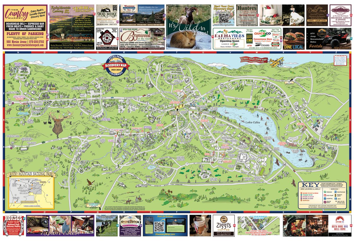 DiscoveryMap's tweet image. Congratulations to Tom Griek of Discovery Map of Estes Park, Colorado on the publication of the 2023-2024 maps! 🌟🗺️🎉

With charming shops and cozy mountain lodges, Estes Park is the perfect gateway to mountain bliss.
#EstesPark #RockyMountains #MountainRetreat #discoverymap