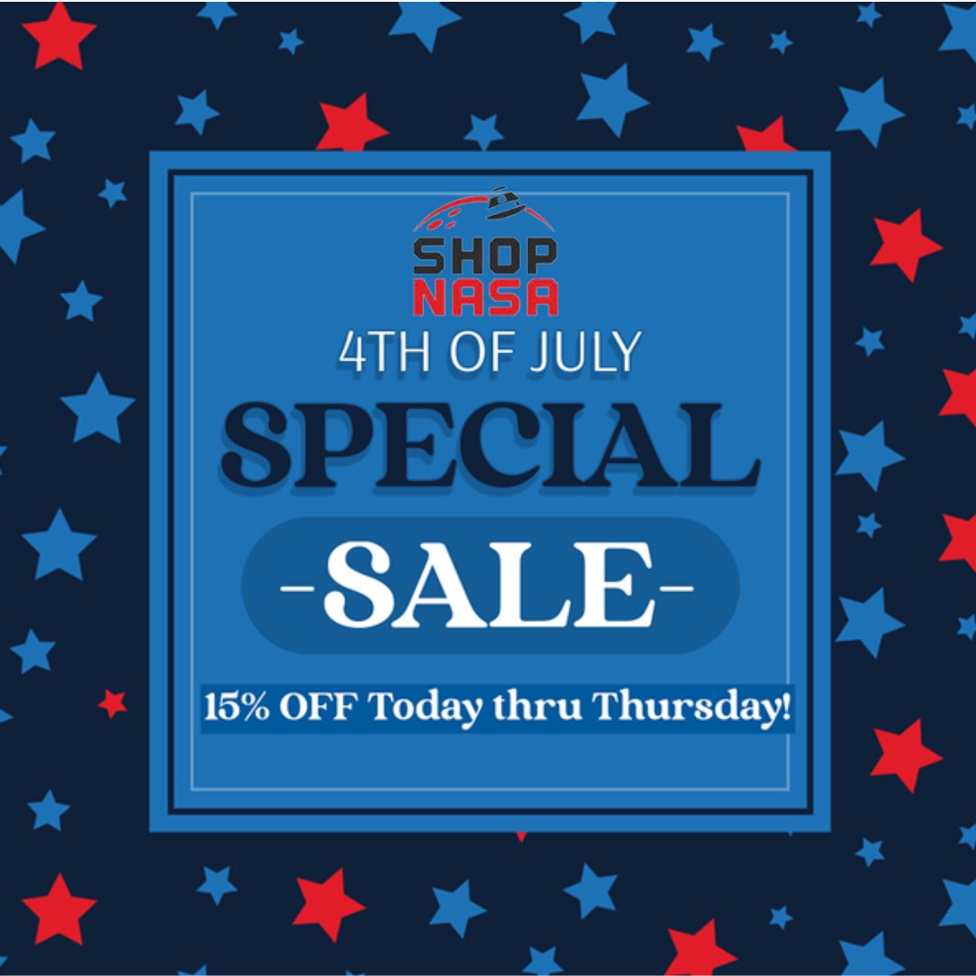 ShopNASA's tweet image. Link in bio to shop 15% off! ❤️🤍💙

#htx #JSC #ShopNASA