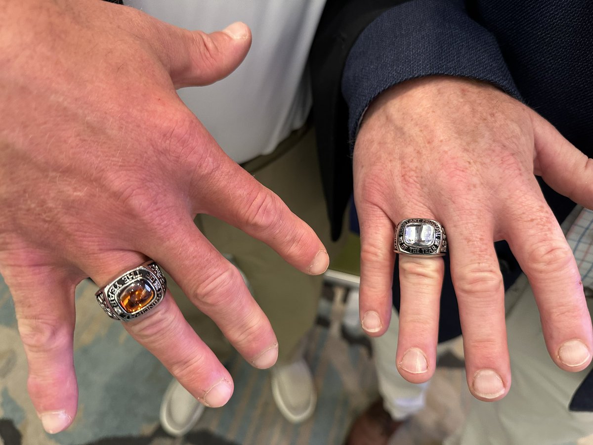 MASSP is proud to recognize our Principal (Tony Koski, Northville HS) and Assistant Principal of the Year (Brian Zawislak, Troy HS). Thank you to <a href="/Jostens/">Jostens</a> for supplying the amazing rings! #edcon23